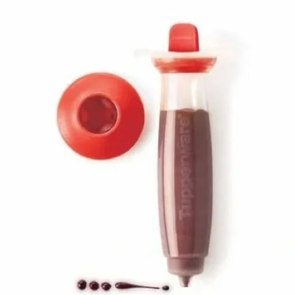 Tupperware Deco Pen Cake Decorator Chili Red